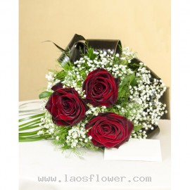 3 Red Roses